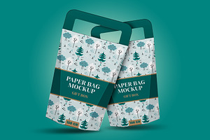 Gift Paper Bag Mockups