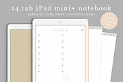 Goodnotes Notebook iPad mini, a Stationery Template by By Lef Planning (Thumbnail 1 of 6)