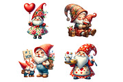 Mother's Day Clipart- Gnomes Clipart, a Graphic by CitraGraphics (Thumbnail 3 of 3)