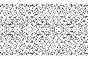 Flower geometric pattern with dots, a Decorative Illustration by RODINA (Thumbnail 1 of 3)