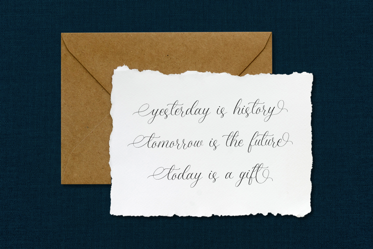 Amanda Calligraphy, a Script Font by RockboyStd (Photo 6 of 12)
