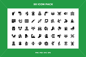 Body ache icons, an Outline Icon by Wencory