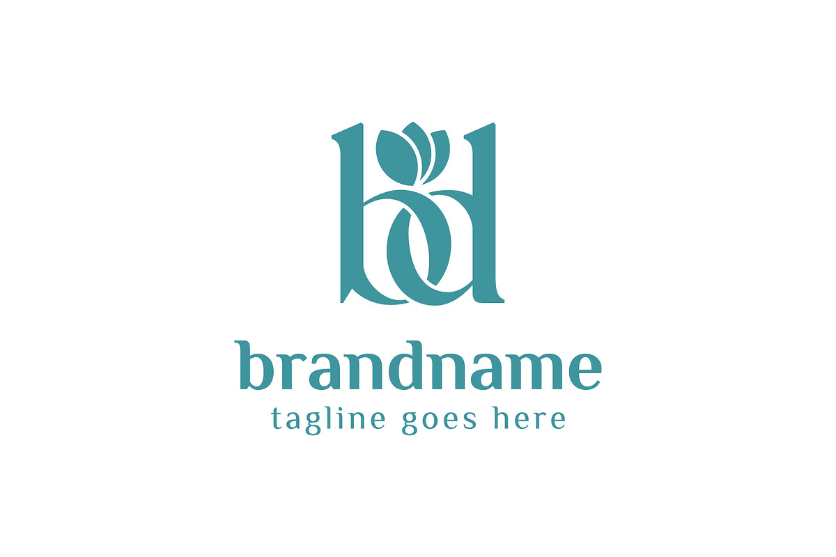 Letters BD Beauty Lowercase Logo, a Design Template by Pray Art Design Studio