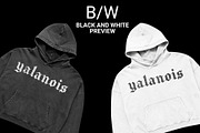 Vintage Boxy Hoodie Mockup, a Shirt Mockup by yalanois (Thumbnail 2 of 6)