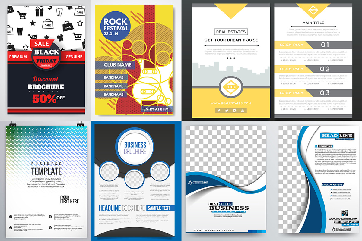 250+ Flyers Bundle 95% Extra, a Flyer Template by Imagine Design Studio (Photo 16 of 36)