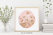 Flower Doodle clipart, Ink Meadow, an Illustration by swiejko (Thumbnail 7 of 8)