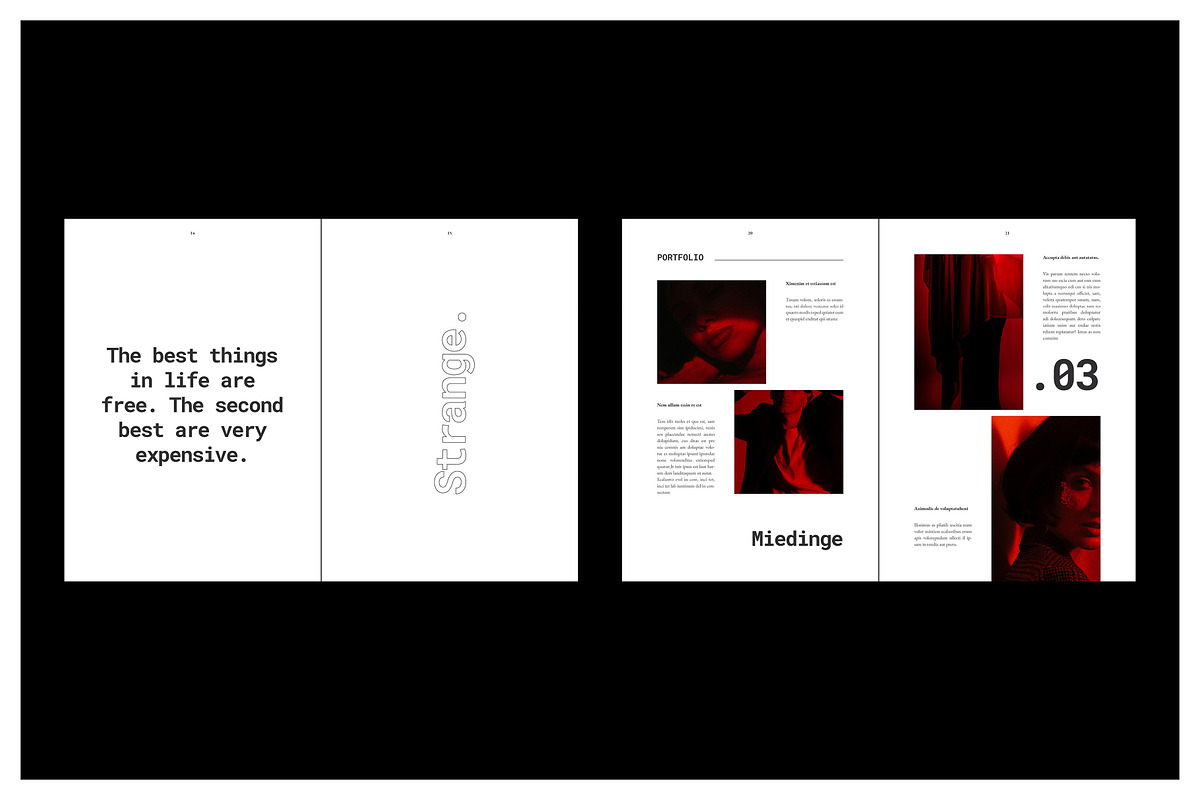 STRANGE Editorial Lookbook, a Magazine Template by Arif Tri Ananta (Photo 5 of 14)
