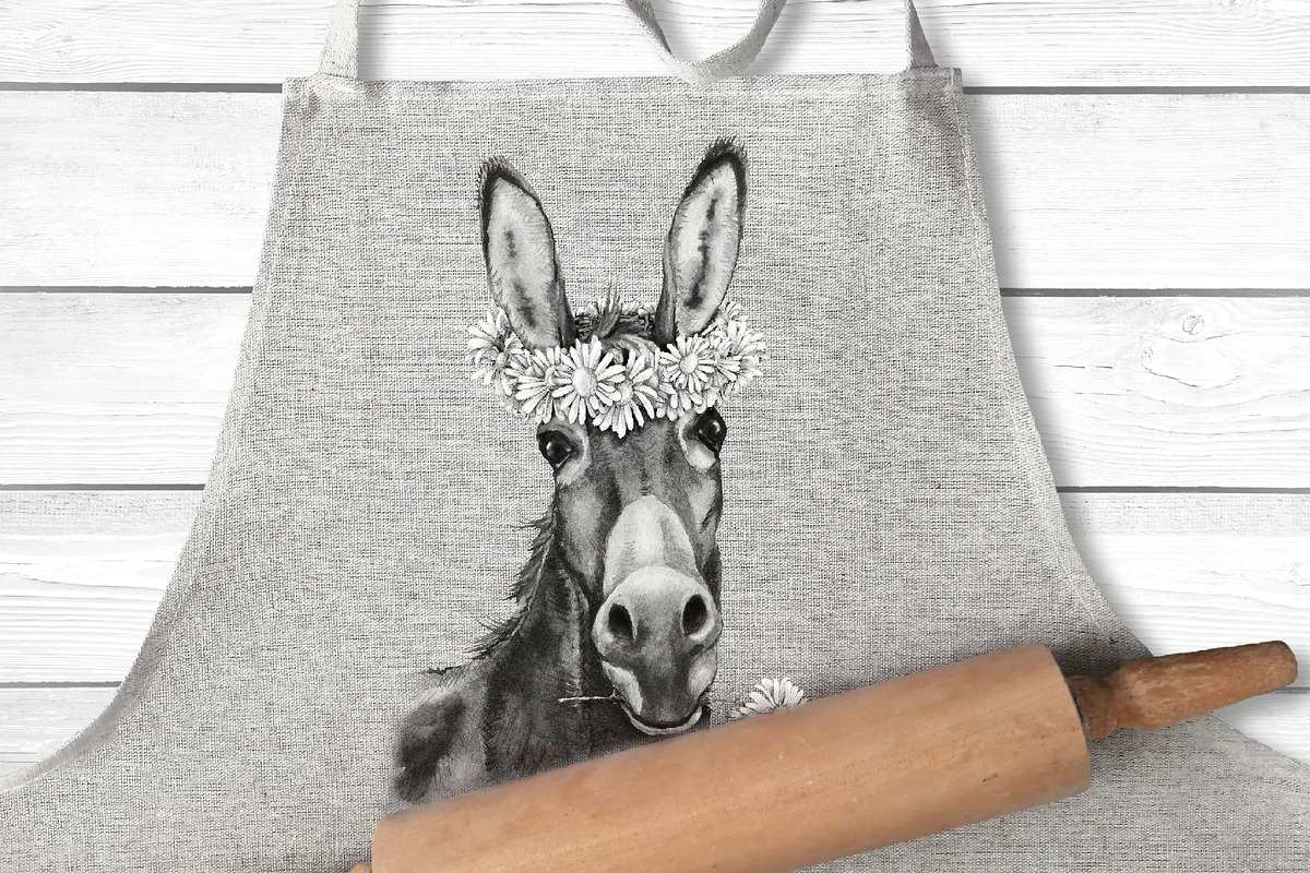 Donkey and windmill clipart, an Animal Illustration by Artmanata (Photo 11 of 11)