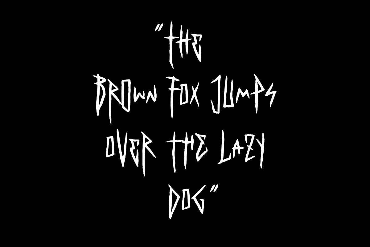 Big Fish DD - rock metal font, a Blackletter Font by doffdog (Photo 3 of 6)