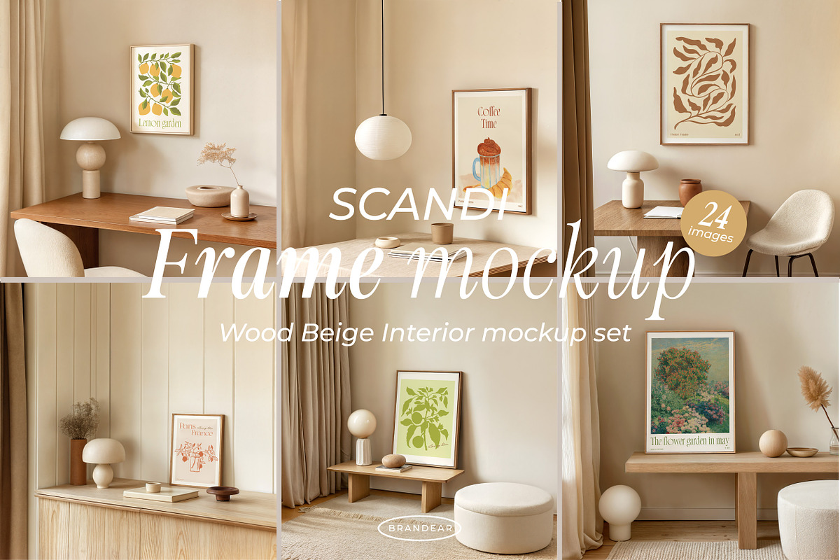 Scandi Interior | 24 Frame Mockups, a Household Mockup by Brandear Design (Photo 1 of 11)