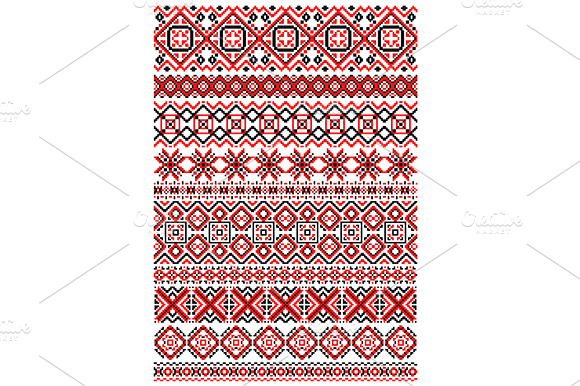 Geometric ornament ethnic embroidery preview 2
