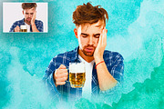 Watercolor Portrait Photo Effect, a Layer Style Add-On by Vatdesign (Thumbnail 4 of 4)