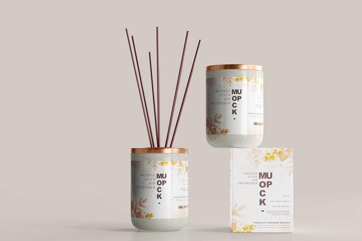 Incense Air Freshener Mockups, a Packaging Mockup by pmvch (Photo 14 of 20)