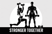 Fitness Workout Training Gym Vector, an Object Graphic by Creativeshirt (Thumbnail 7 of 10)