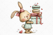 Whimsical Valentine Sweet Animals, an Illustration by Craft Nest (Thumbnail 9 of 11)