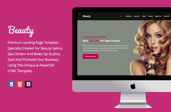 Beauty - Premium HTML Template, a HTML Template by MYSHOPNAME ...