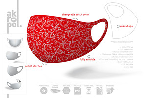 Face Mask Mockup, a Mask Mockup by akropol