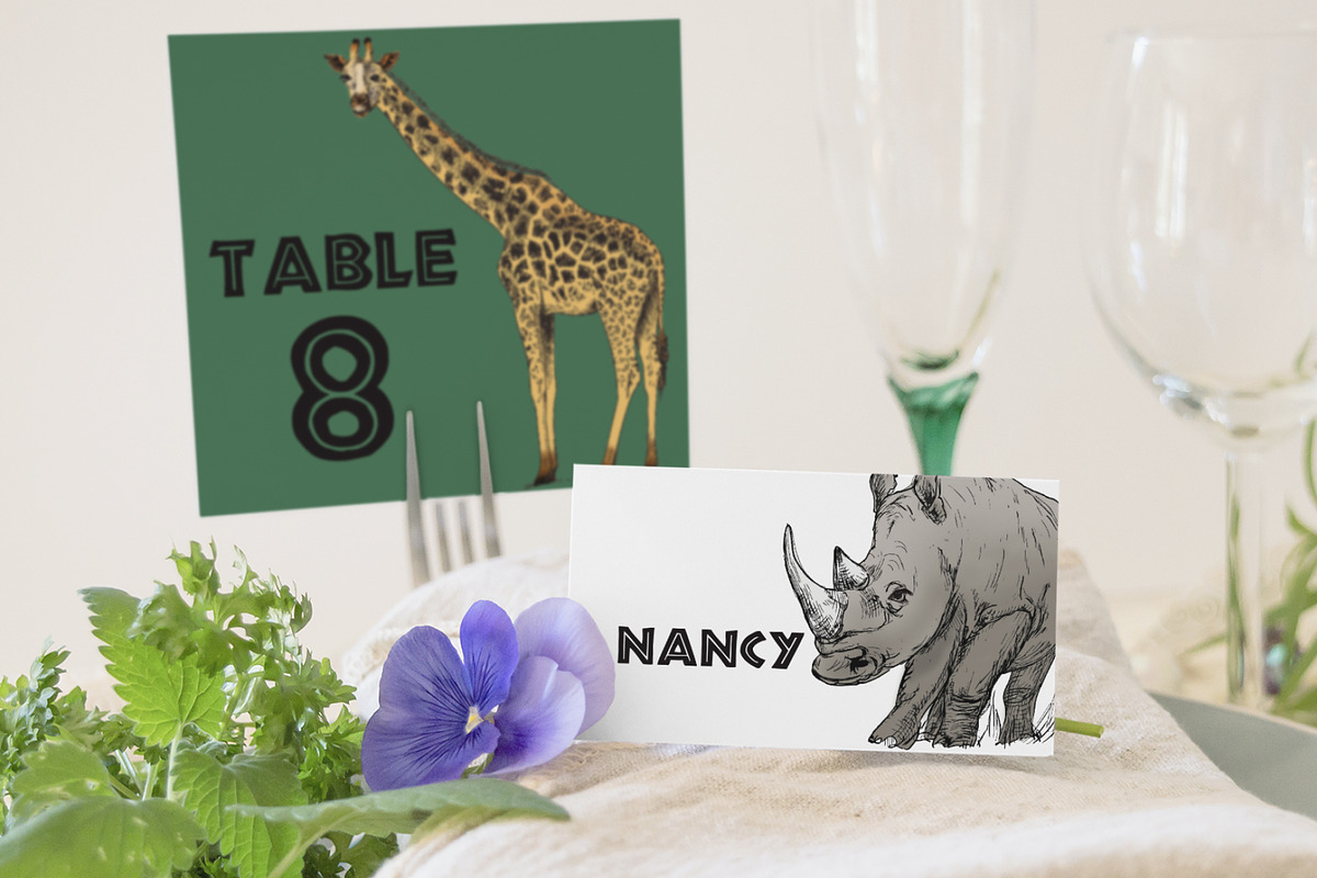 Safari Party Set, an Animal Illustration by Nancy Ingersoll (Photo 6 of 8)