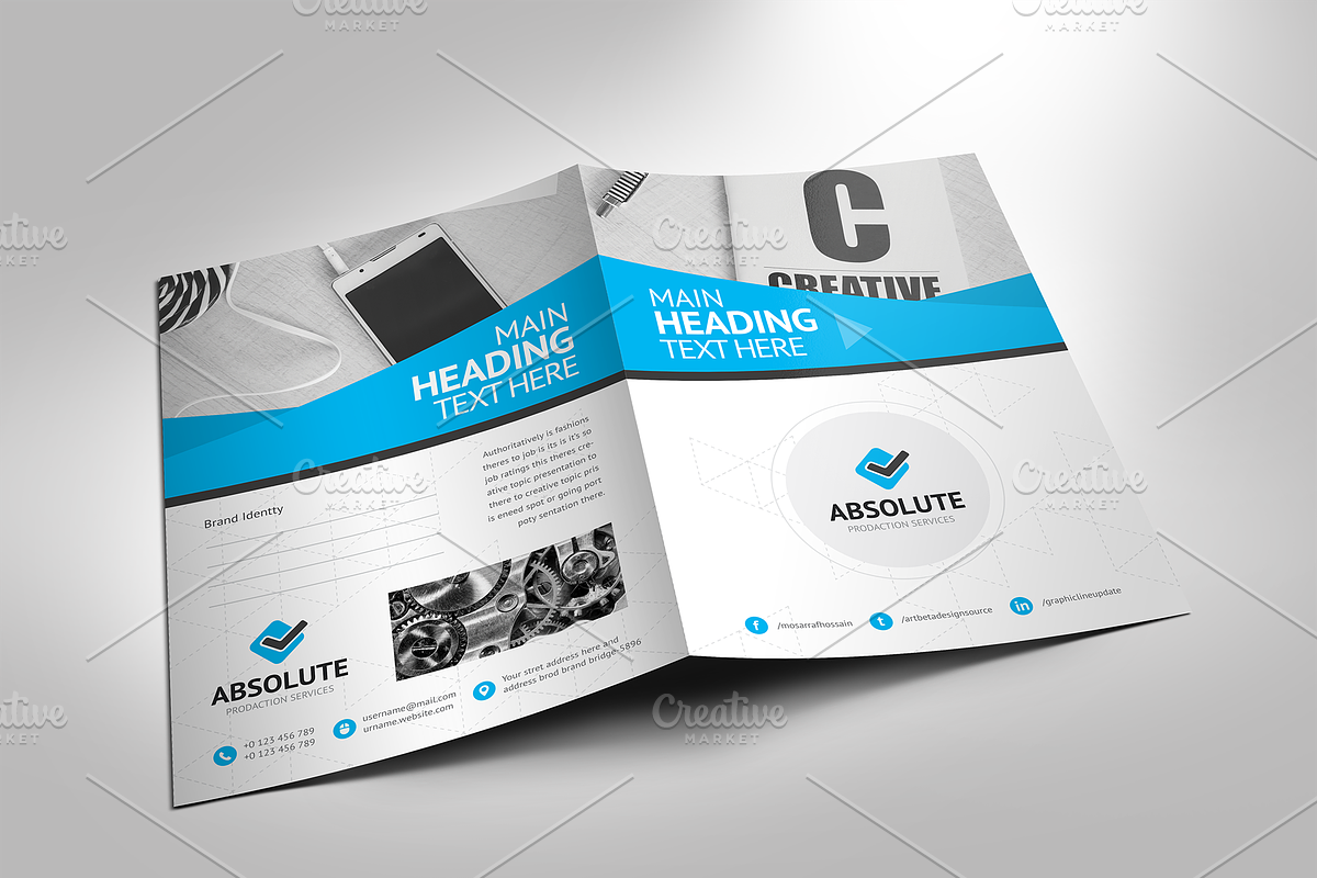 Corporate Presentation Folder, a Stationery Template by GenerousArt (Photo 3 of 4)