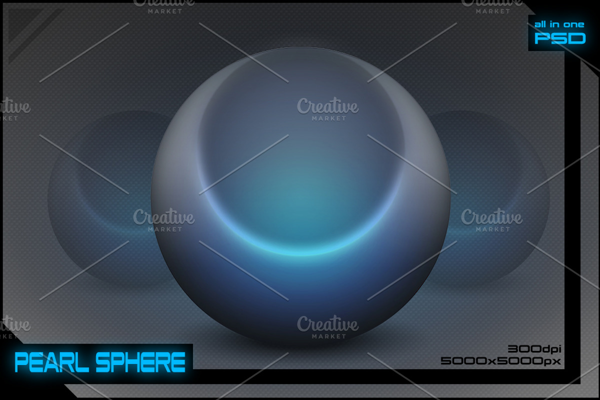PEARL SPHERE, an Object Graphic by stallfish's art store