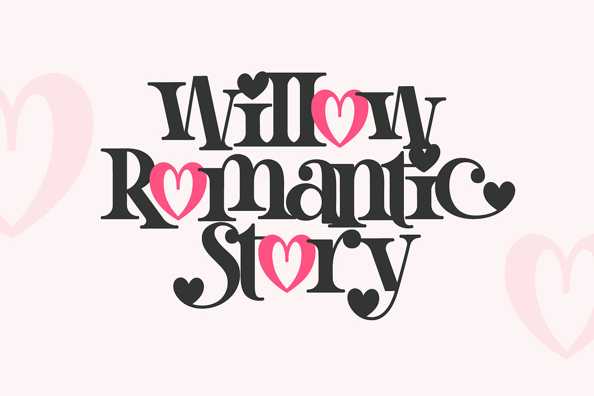 Love Signal - Serif Font with Heart, a Serif Font by Airotype (Photo 6 of 13)