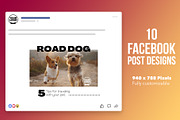 Pet Social Media Canva Templates, a Social Media Template by Mike Brennan Art & Design (Thumbnail 4 of 5)