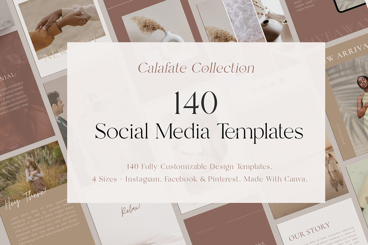 140 Social Media CANVA Template Pack, a Social Media Template by Gebers Marketing & Design (Photo 1 of 10)