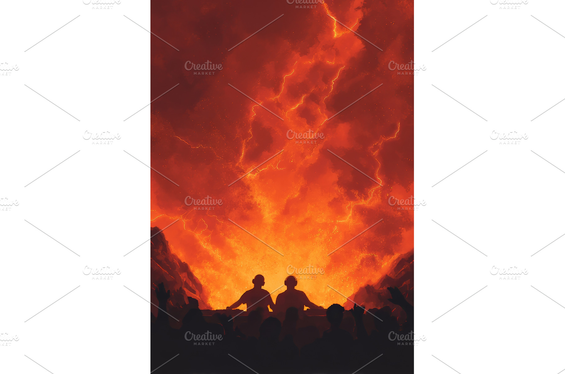 Abstract Fire Background Flyer, a Background Photo by ZinetroN