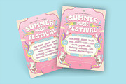 Summer Music Festival Flyer Template, a Flyer Template by megarez (Thumbnail 2 of 3)
