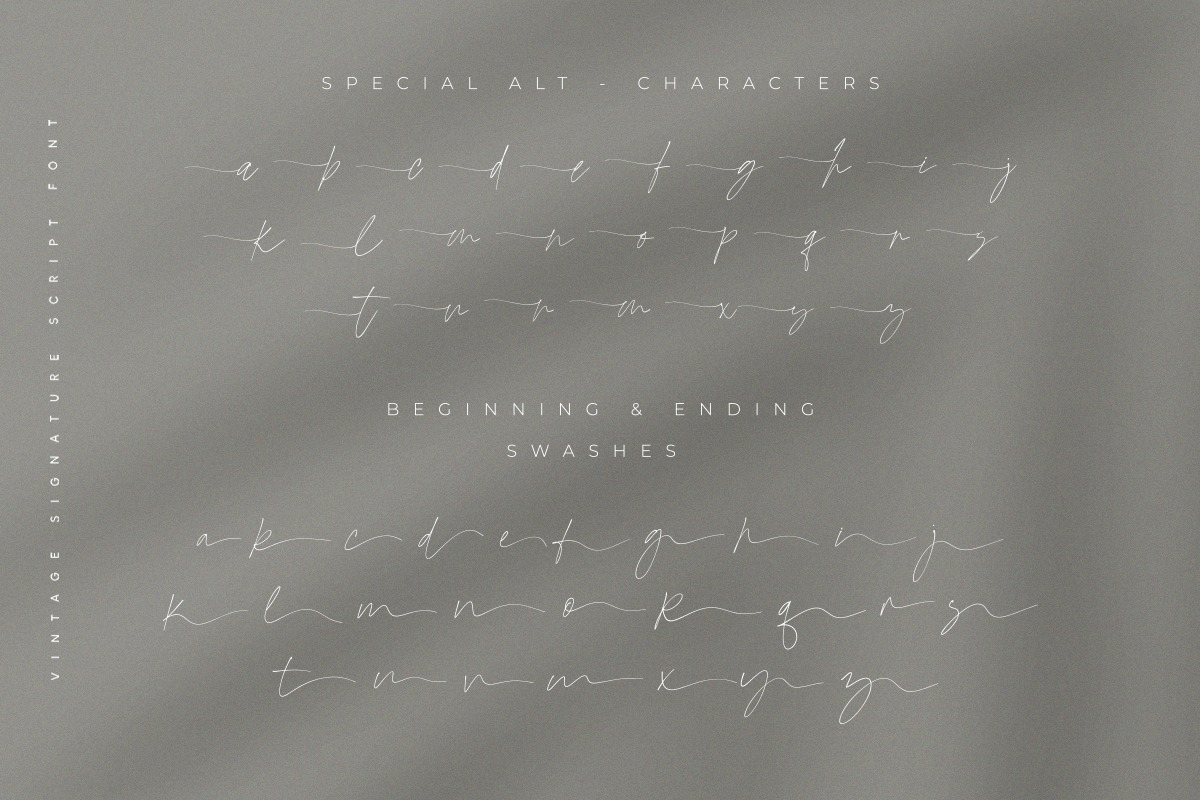 Arington | Vintage Signature Script, a Script Font by Pentagonistudio (Photo 9 of 10)