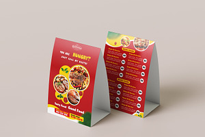 Restaurant Table Tent Flyer, a Flyer Template by GreenPixi