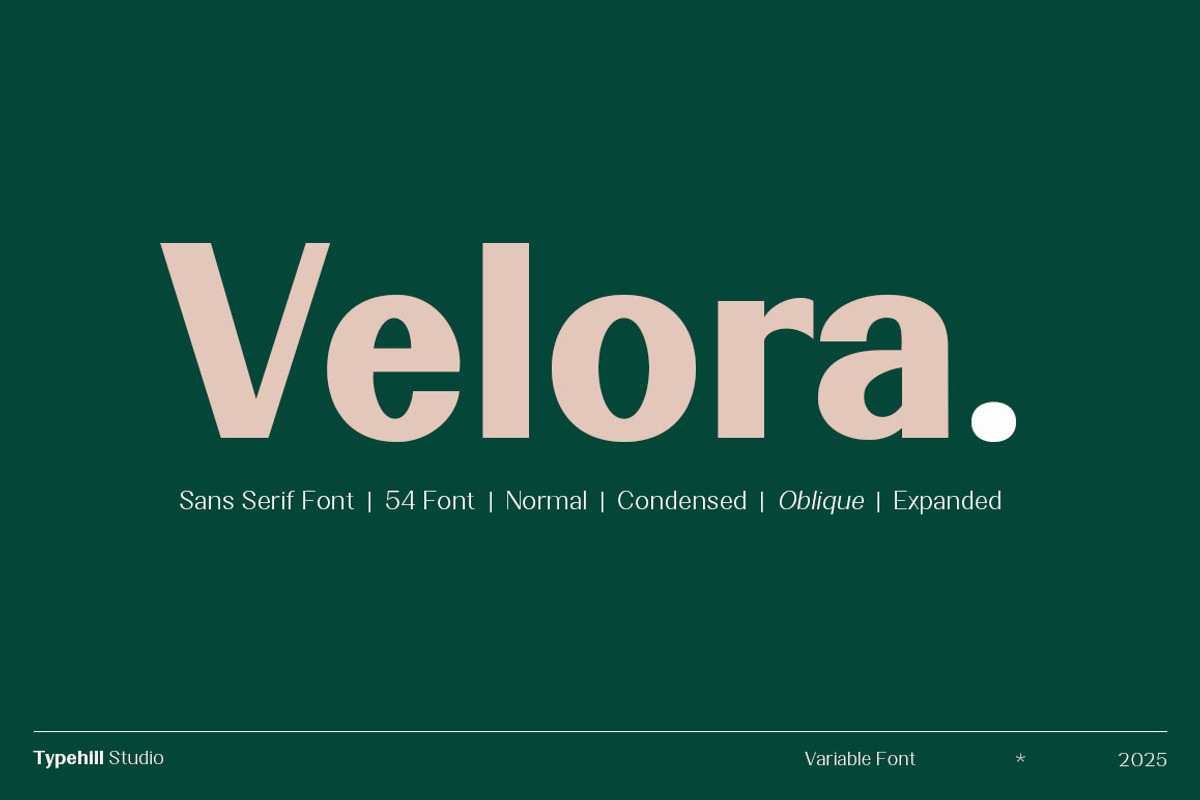 Velora, a Sans Serif Font by Typehill (Photo 1 of 12)