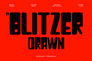 CS Blitzer Drawn, a Sans Serif Font by Craft Supply Co. (Thumbnail 1 of 8)