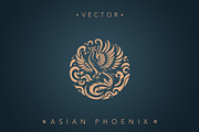 Phoenix elements vector set, an Animal Illustration by DesignFolioHub (Thumbnail 1 of 4)