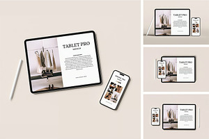Tablet Pro & Phone Mockup, an iPad Mockup by zpackcreative