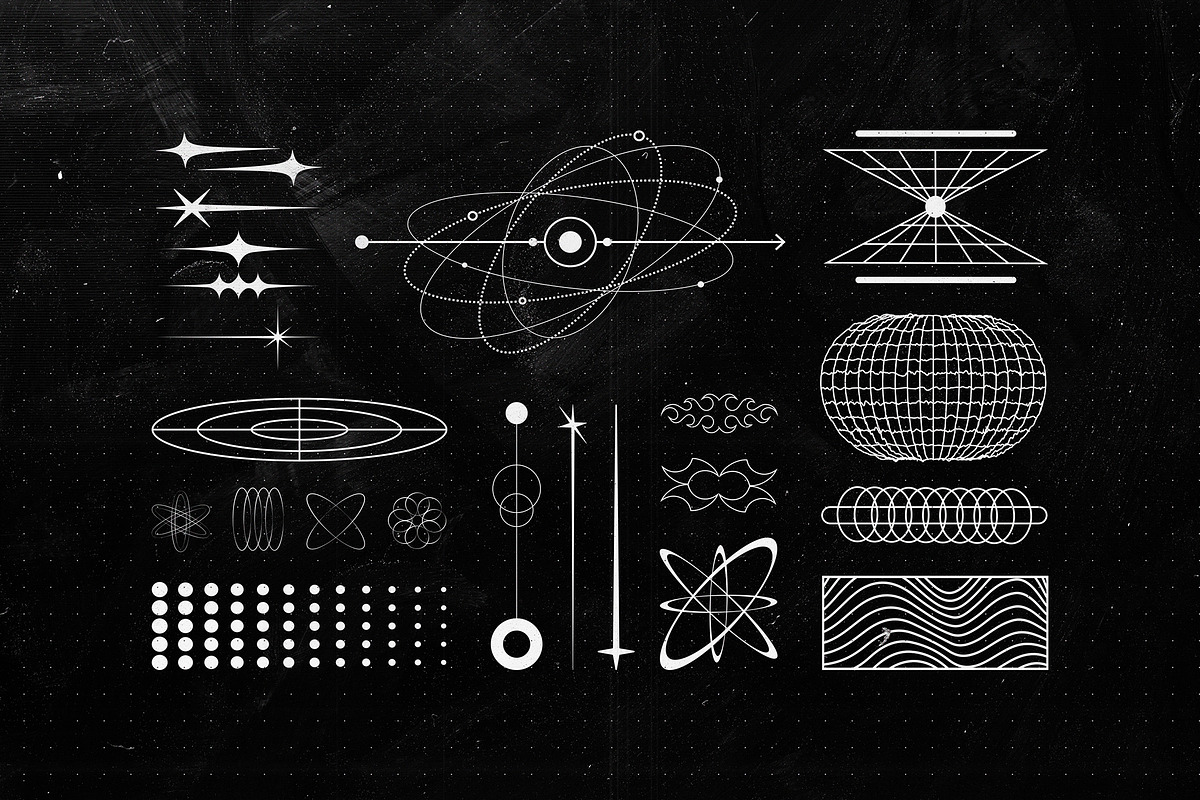 Retro-Futuristic Shapes Collection, an Object Graphic by pixelbuddha.net (Photo 12 of 17)