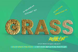 Old Dry Grass or Fur Typo Creator