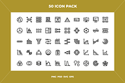 Charts and diagrams icons, an Outline Icon by Wencory (Thumbnail 1 of 2)
