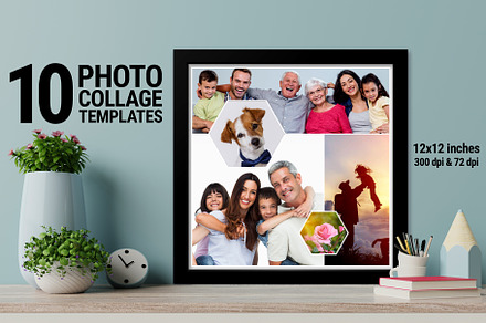 10 Square Photo Collage Templates