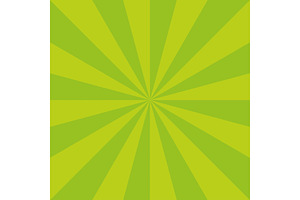 Green Sunburst Spring Art Vector