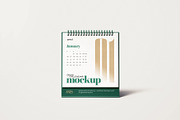 Square Desk Calendar Mockup Set, a Print Template by mockupatelier (Thumbnail 6 of 10)
