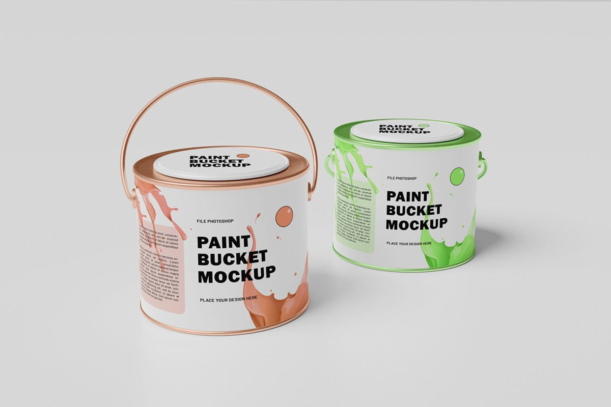 Bucket Paint Mockup, a Cups & Container Mockup by Pexelyou (Photo 5 of 6)