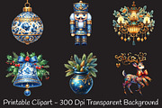 Christmas Chinoiserie Sublimation PN, an Illustration by RobertsArt (Thumbnail 2 of 7)