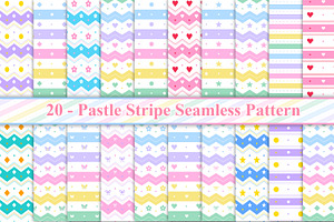 Pastel Stripe Seamless Pattern, a Pattern Graphic by Digital Studio