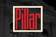 Pillar Typeface, a Sans Serif Font by Loshaj Creative (Thumbnail 1 of 5)