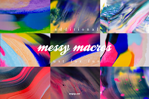 A Huge Mess - Paint Collage Elements