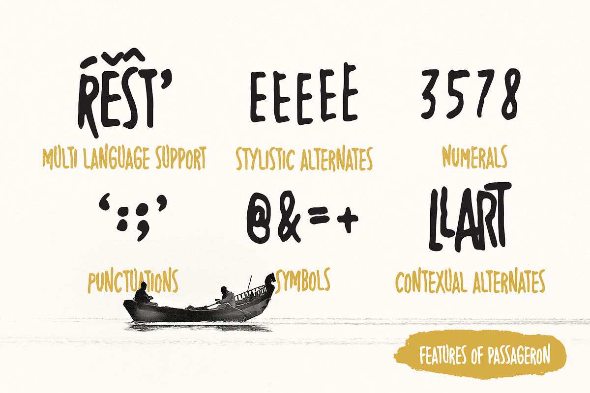 Passageron Handwritten Font preview 4