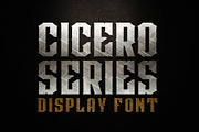 CICERO SERIES DISPLAY FONTS, a Serif Font by Alphabet Agency (Thumbnail 1 of 6)