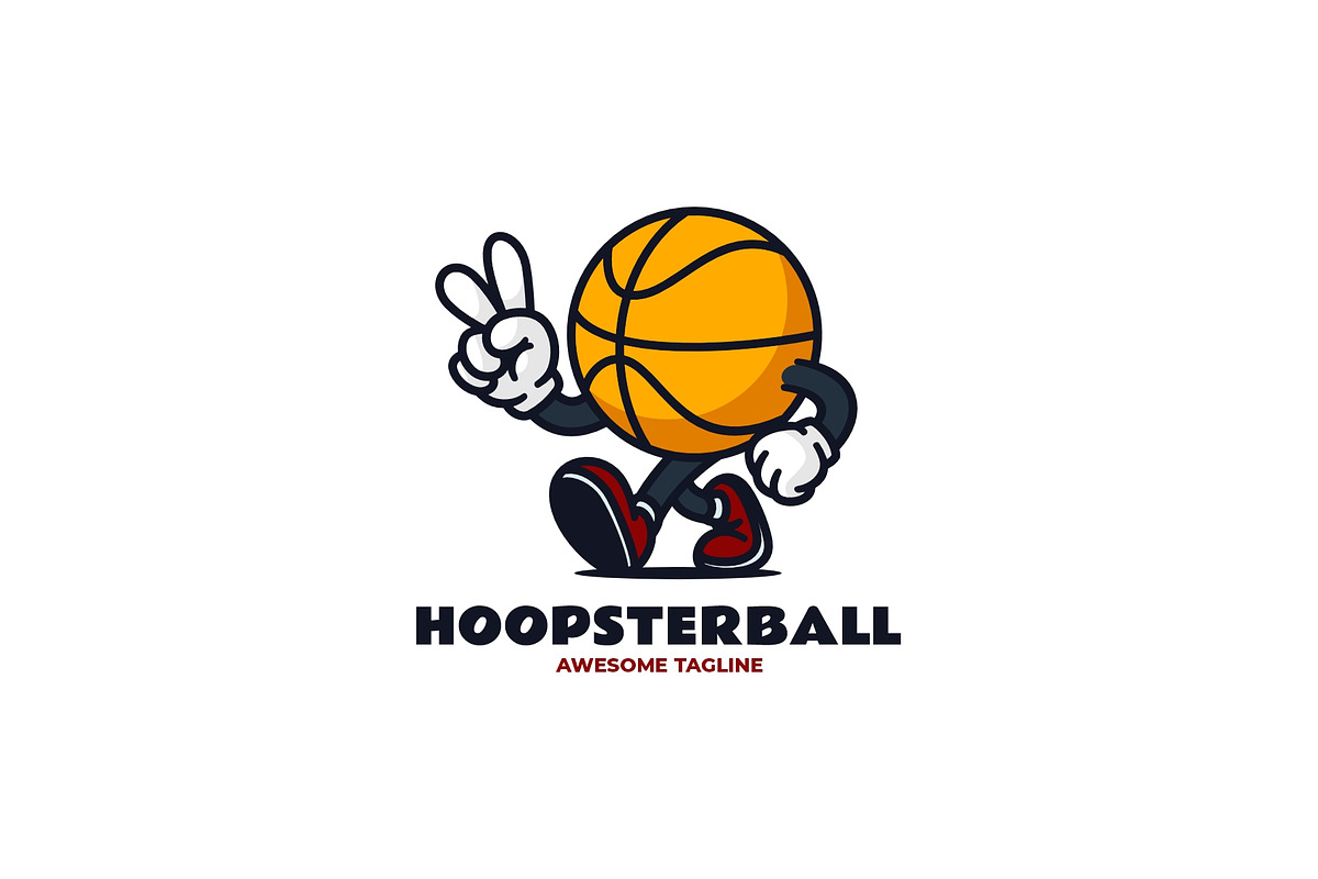 Mascot Sport Basket Ball Logo Design, a Branding & Logo Template by Artnivora.Std