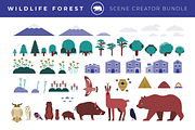Forest Wildlife Scene Creator Pack, an Animal Illustration by ToonPlanet Vector Assets (Thumbnail 2 of 13)